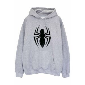 Spider-Man Mens Ultimate Spider Logo Hoodie / Sports Grey